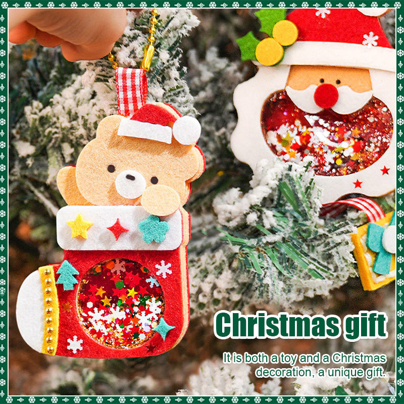 {Gratis Frakt}DIY-pakke med filtdekorasjoner med juletema