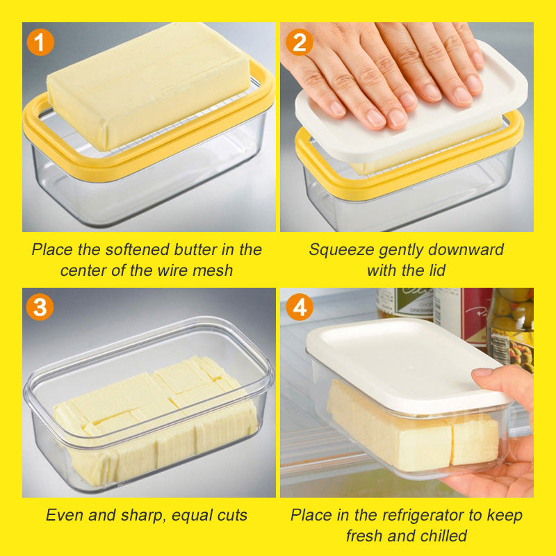 Smørskjærerboks - enkel oppskjæring, problemfri oppbevaring! 🧈