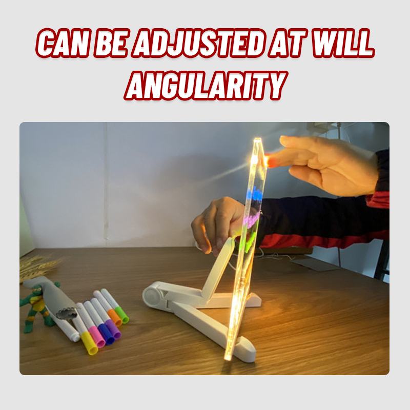 Slettbar lysende akryl skrivetavle