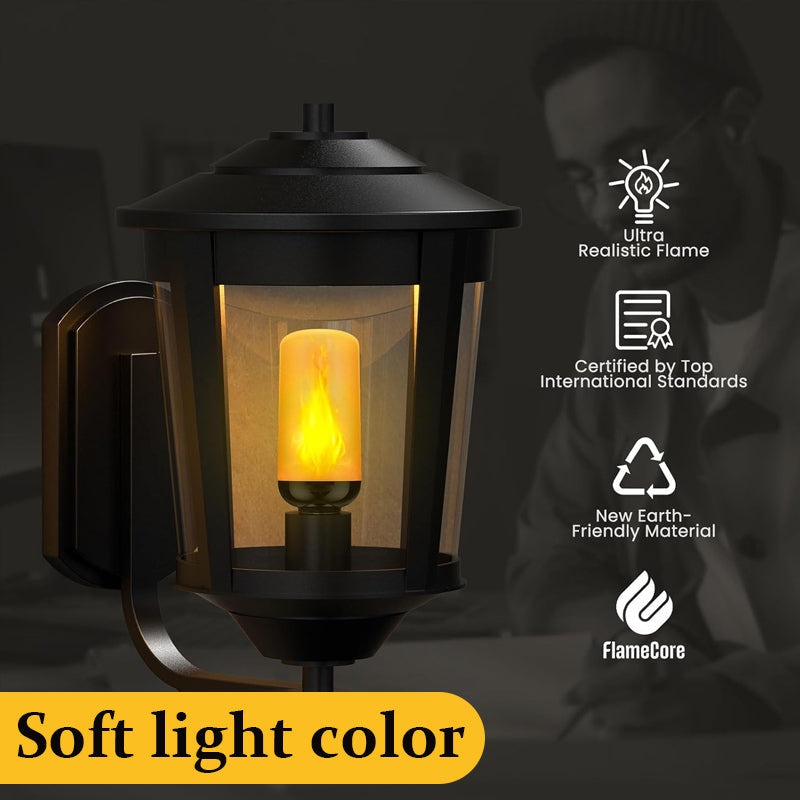 🔥 LED Flamme lyspære - Bring ild til rommet ditt uten varmen!