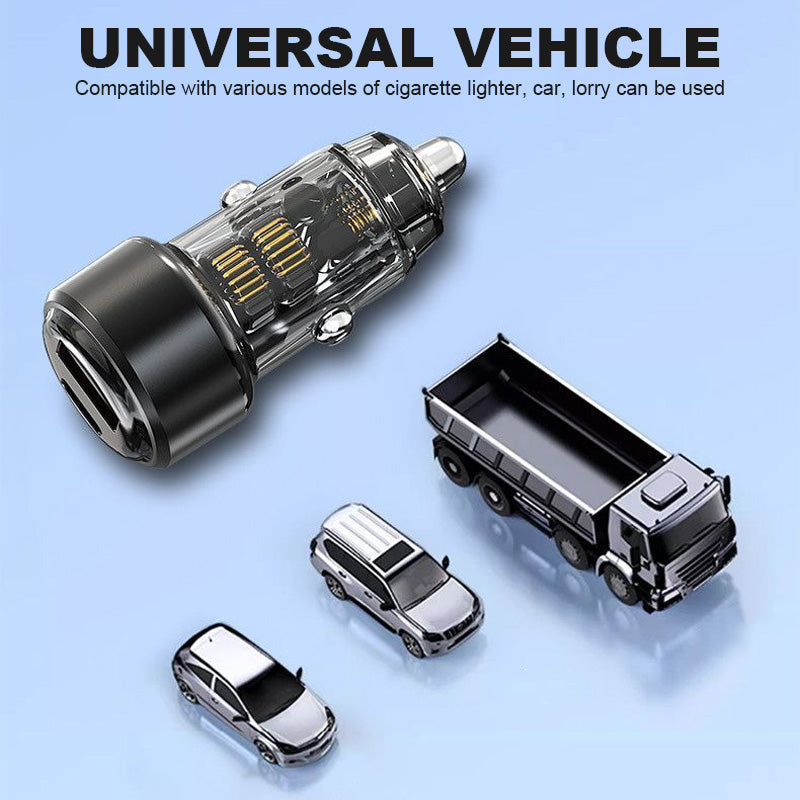 30W dubbla snabbladdningsportar för bilen – Smidig laddning på språng 🚗⚡