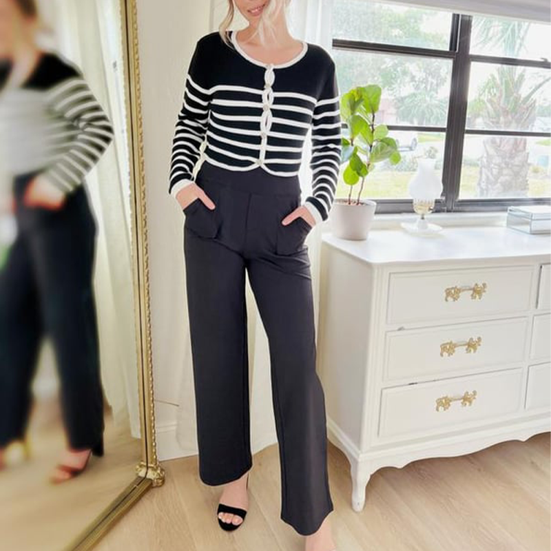 đĽLøse, høylivede forretningsbukser med uformelt liv