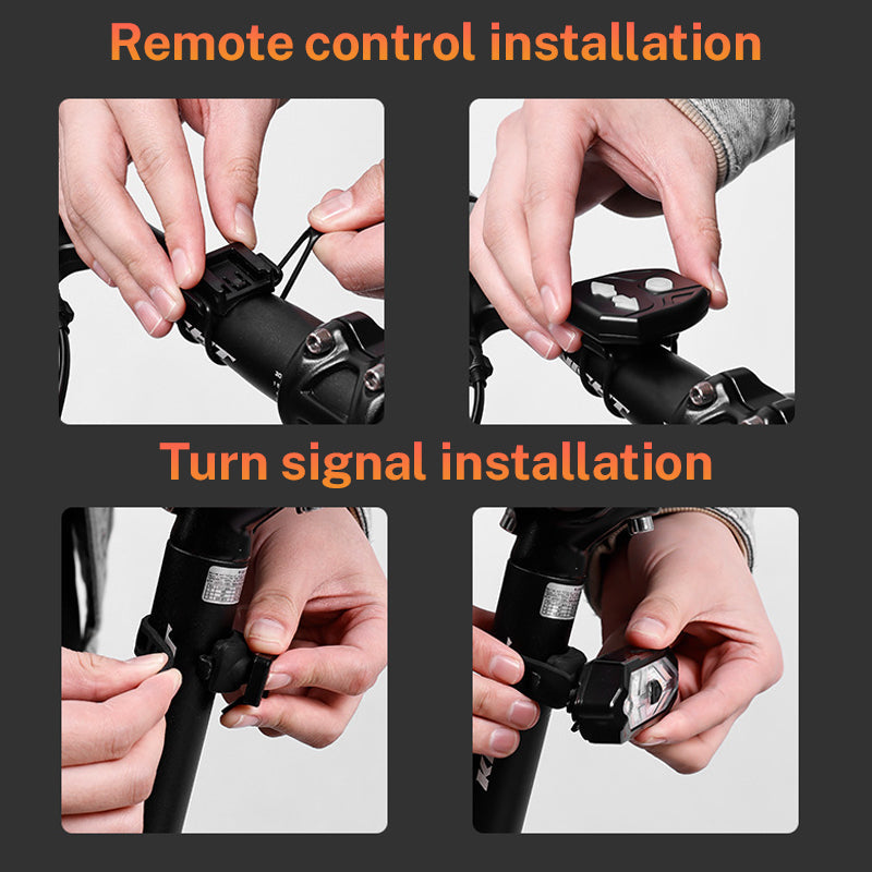 Blinklys bak på sykkel