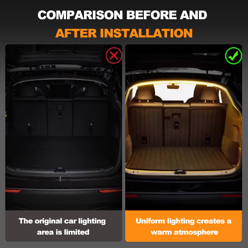 Automatisk sensor bakboks lysstripe