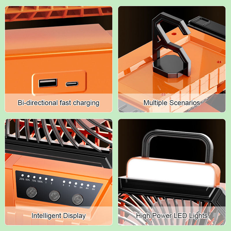 Campingvifte med LED-lys