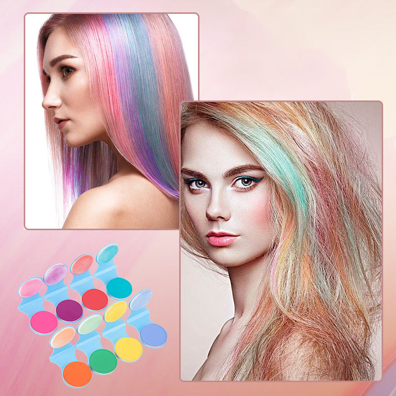 Farget hårpudder til engangsbruk