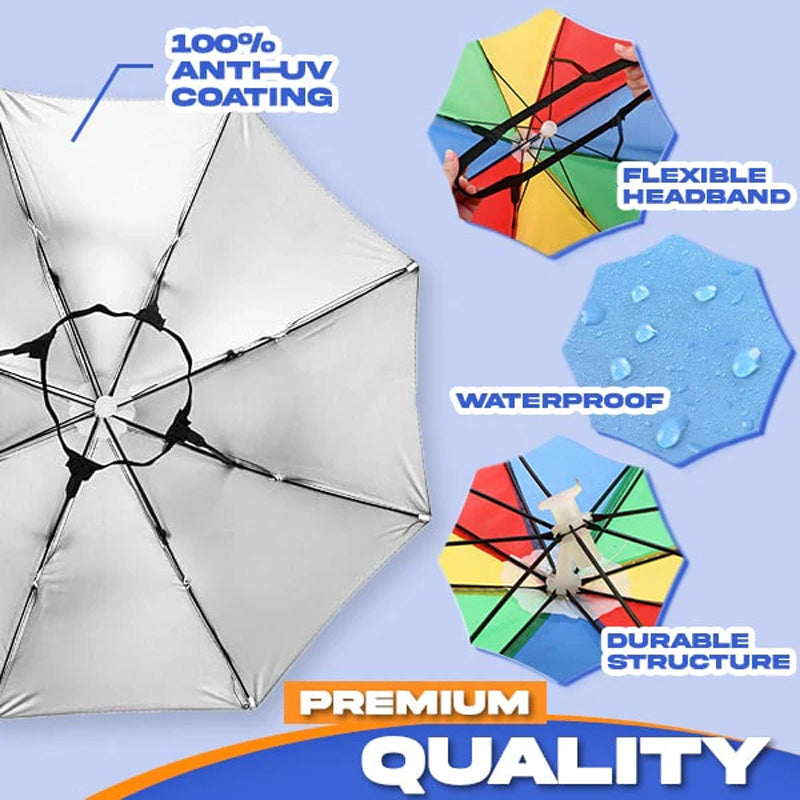 Håndfri utendørs paraplyhatt