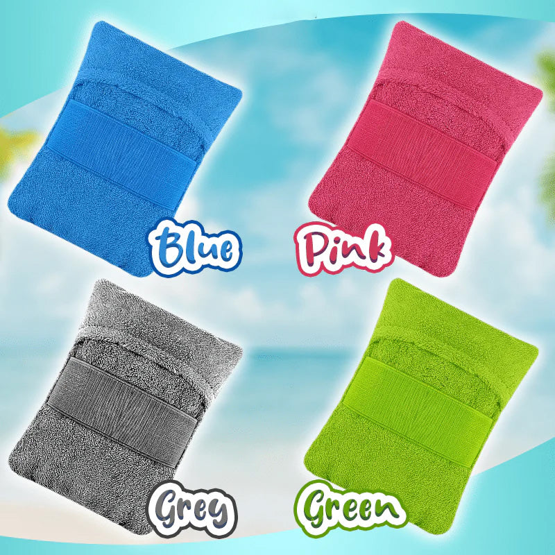 Sandfjernende Strandpose