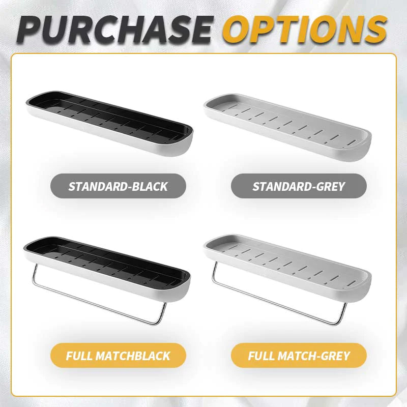 Veggmontert baderomshylle uten slag