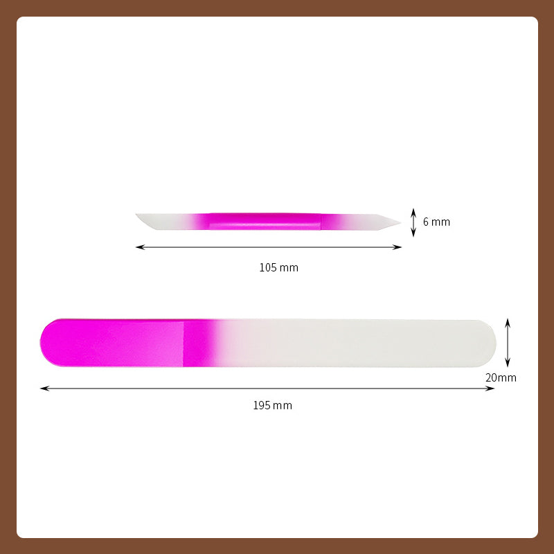 Neglefil i krystallglass