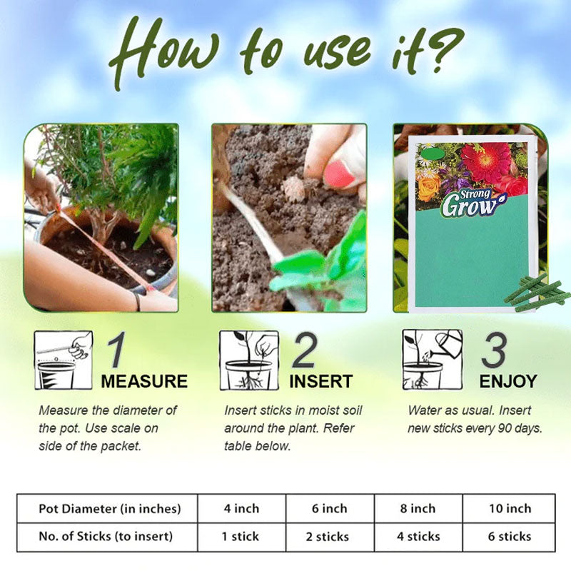 Lazy plantematgjødselpinner