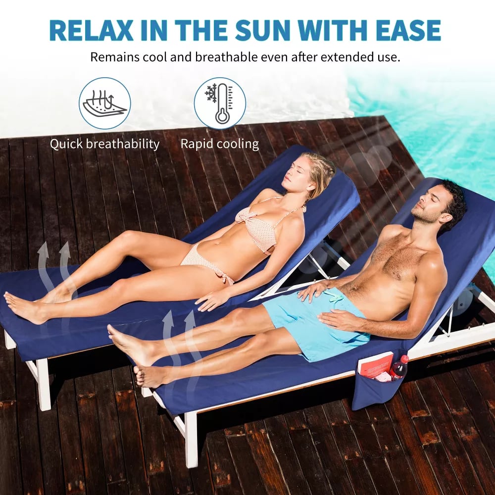 🌞🌊Solsenghåndkle i veske med lommer Oppbevaring