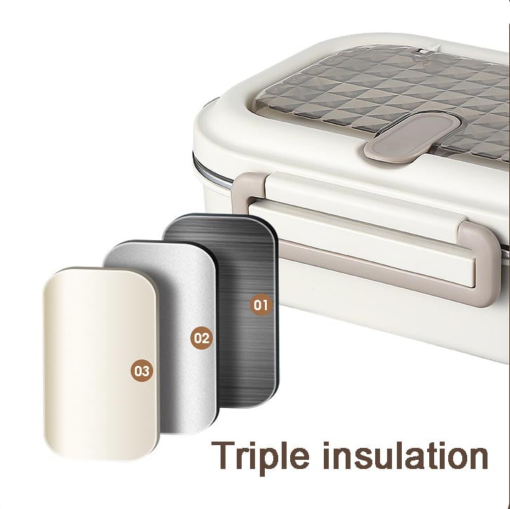 Microwaveable rustfritt stål isolert Bento Box