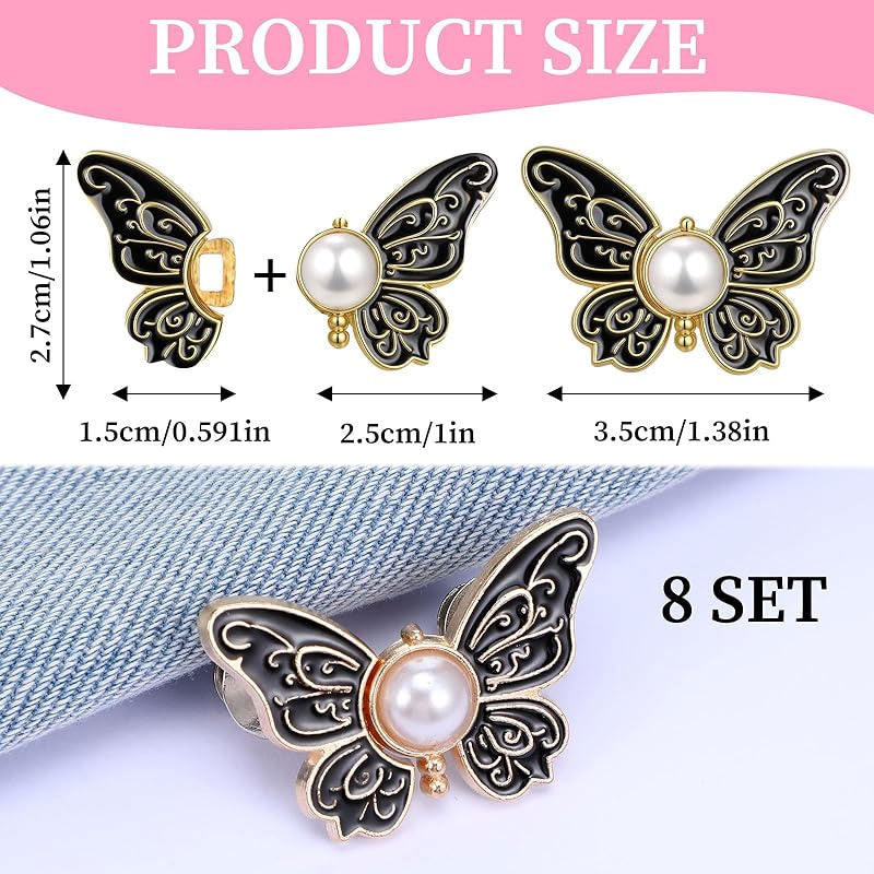 Perle sommerfuglspenne i midjen🦋