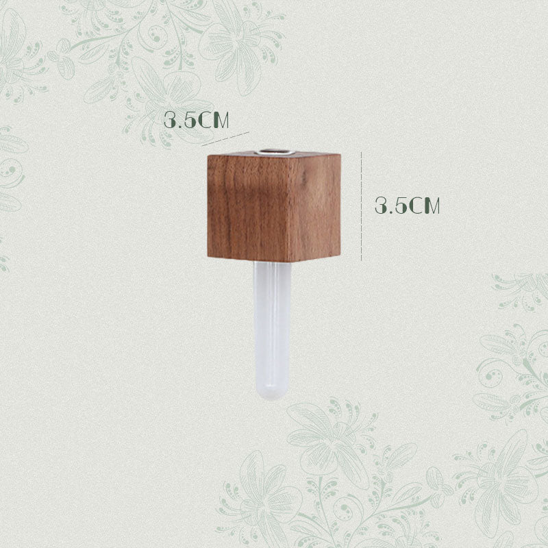 Blomsteroppsats i tre Kjøleskapsmagnet