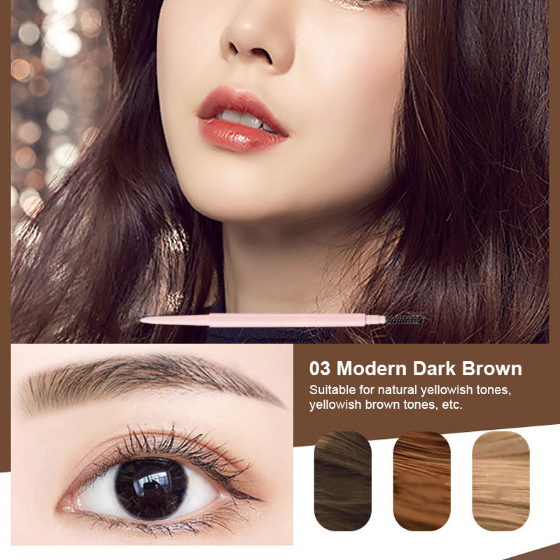 ✨Roterende, fin øyenbrynsblyant med to ender✨