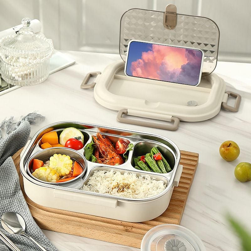 Microwaveable rustfritt stål isolert Bento Box