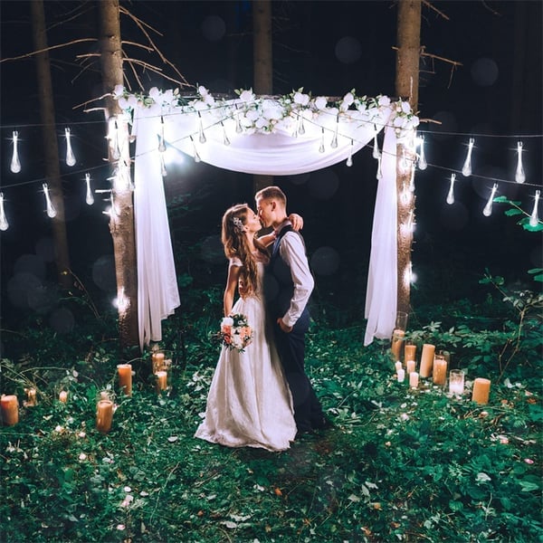 Vanndråpe solcellelys