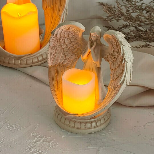 {Gratis Frakt}👼Engel elektronisk lysestake✨