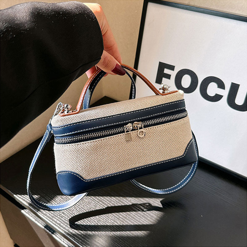 Retro Bærbar, Liten Firkantet Veske Med Kryss-Kropp