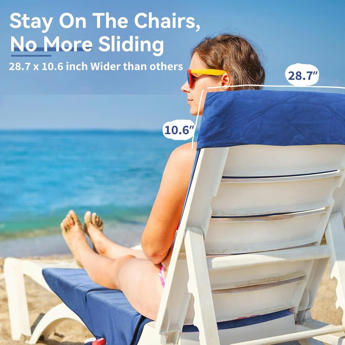 🌞🌊Solsenghåndkle i veske med lommer Oppbevaring