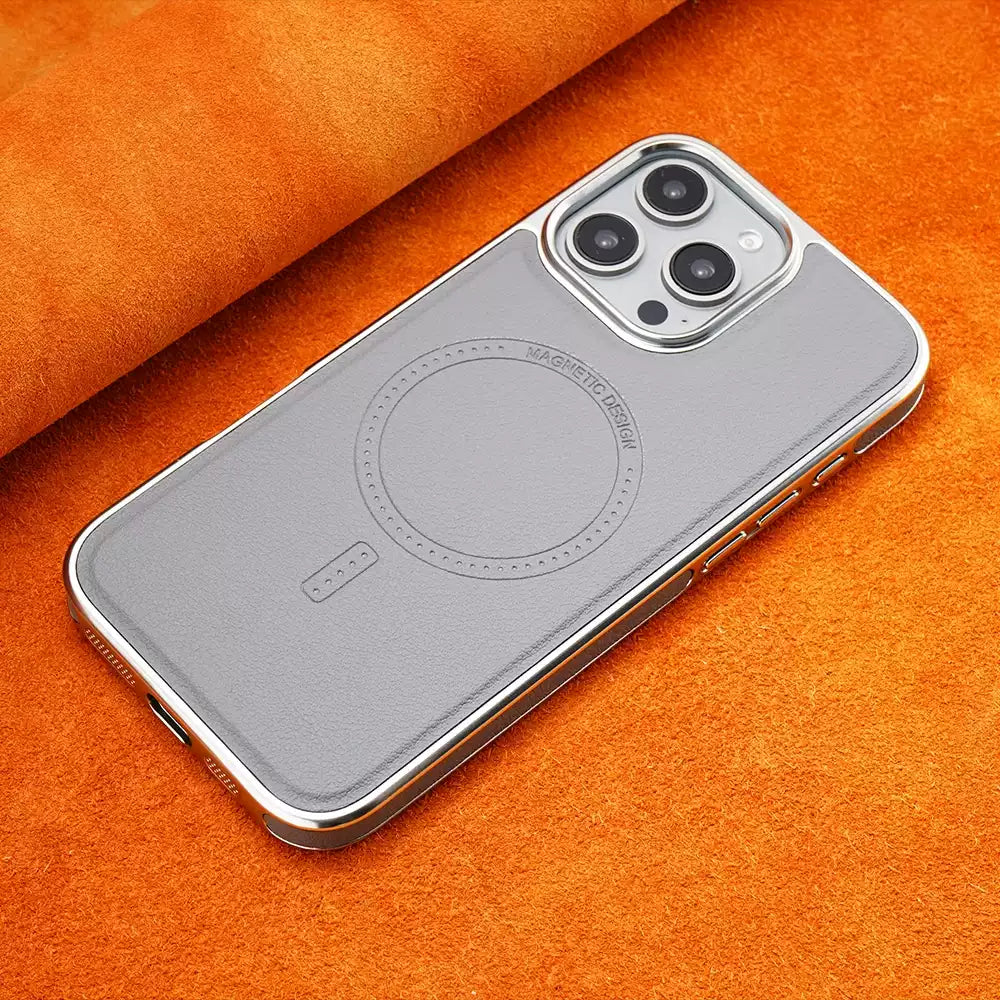 MagSafe magnetisk telefonveske i skinn - førsteklasses mykt skinn med forbedret grep