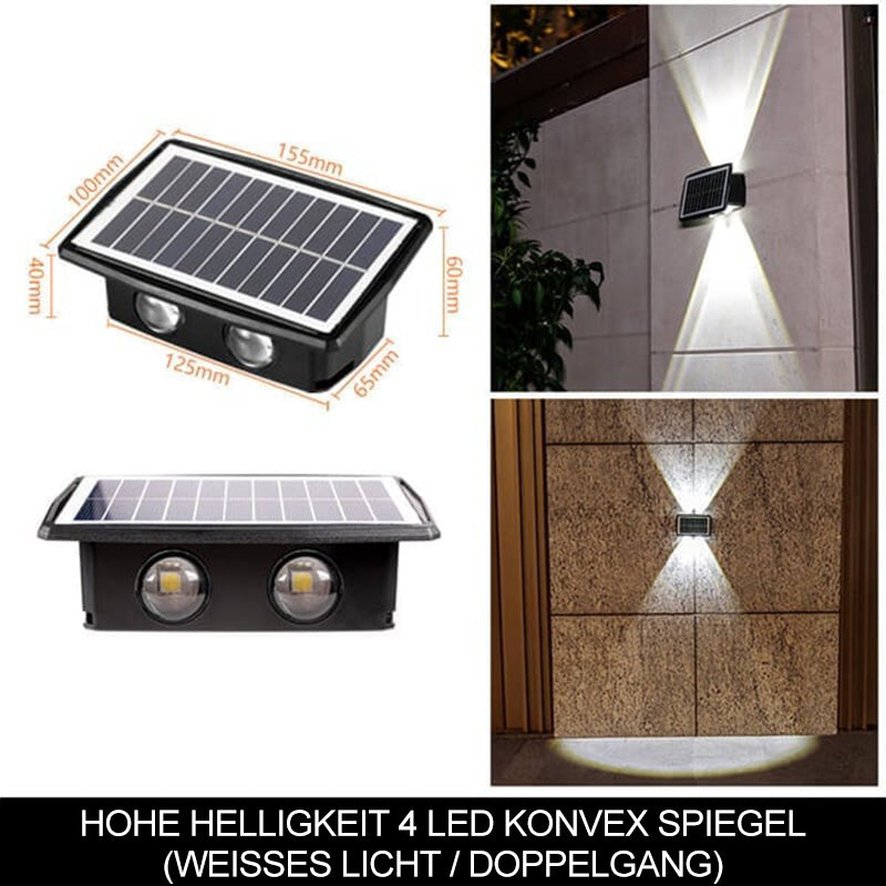 Solcelledrevet vegglampe