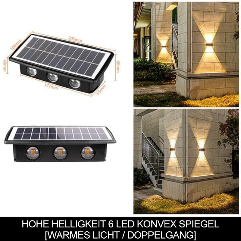 Solcelledrevet vegglampe