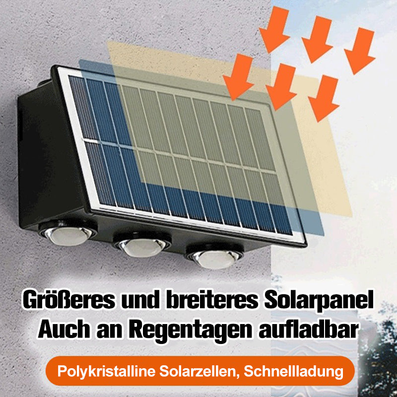 Solcelledrevet vegglampe