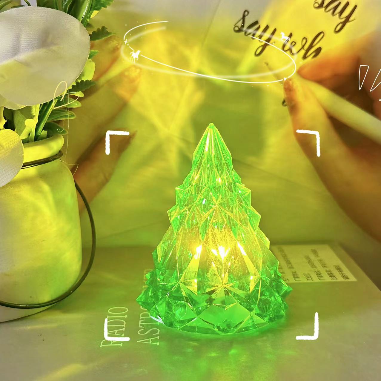 Drømmende isfjell liten nattlampe