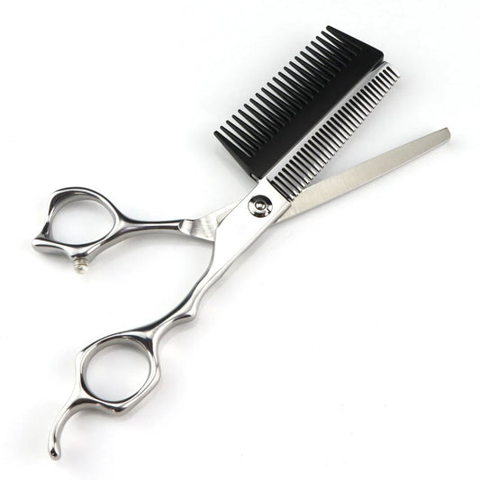 Profesjonell frisørsaks med avtakbar kam