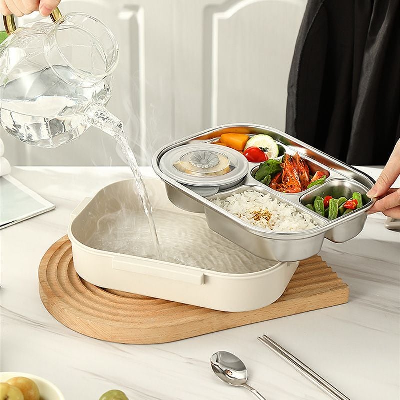 Microwaveable rustfritt stål isolert Bento Box