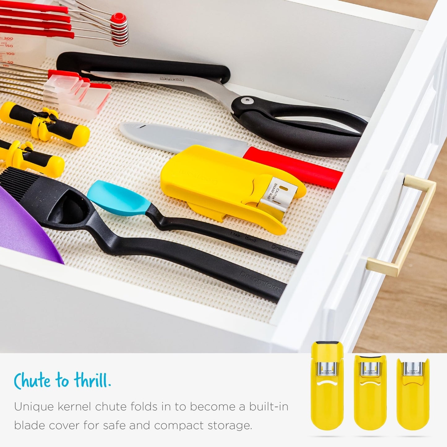 Rask separator for maiskolber