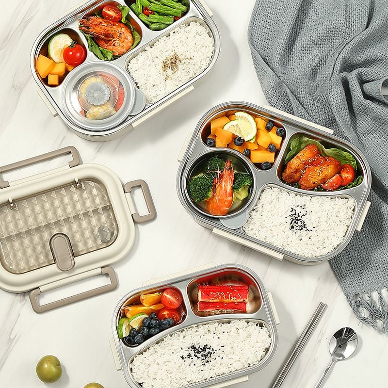 Microwaveable rustfritt stål isolert Bento Box