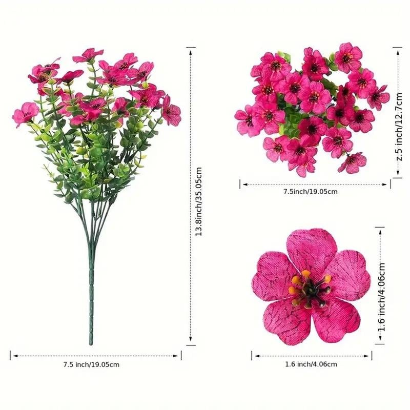 🌺UV-resistent fargerik kunstig blomst💖