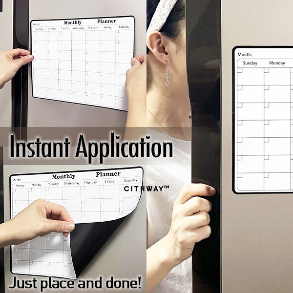 Magnetisk kjøleskapskalender månedsplanlegger