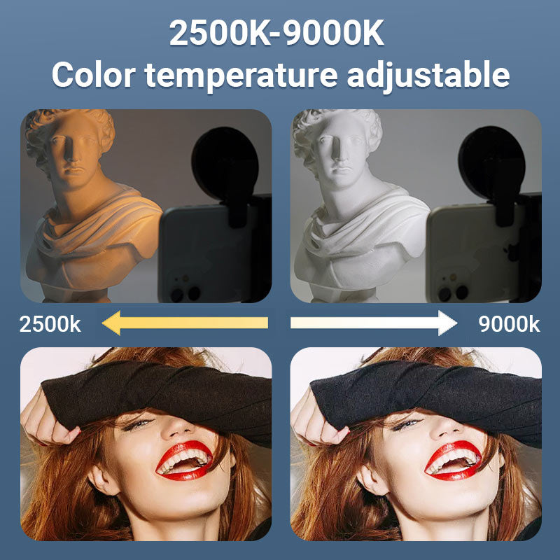 Magnetisk påfyllingslys for ringetelefon med klips