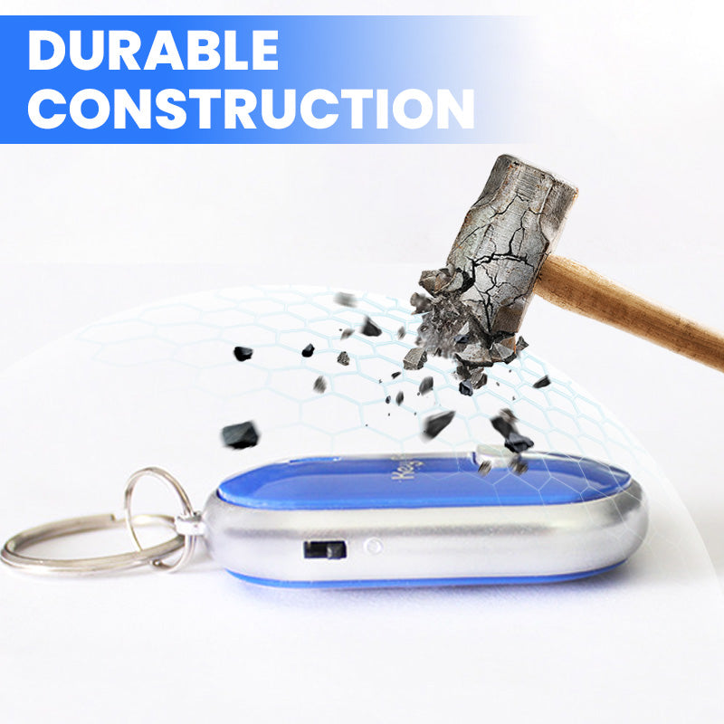 Nøkkelbrikke med fløytestyrt sensor og nøkkelfinner