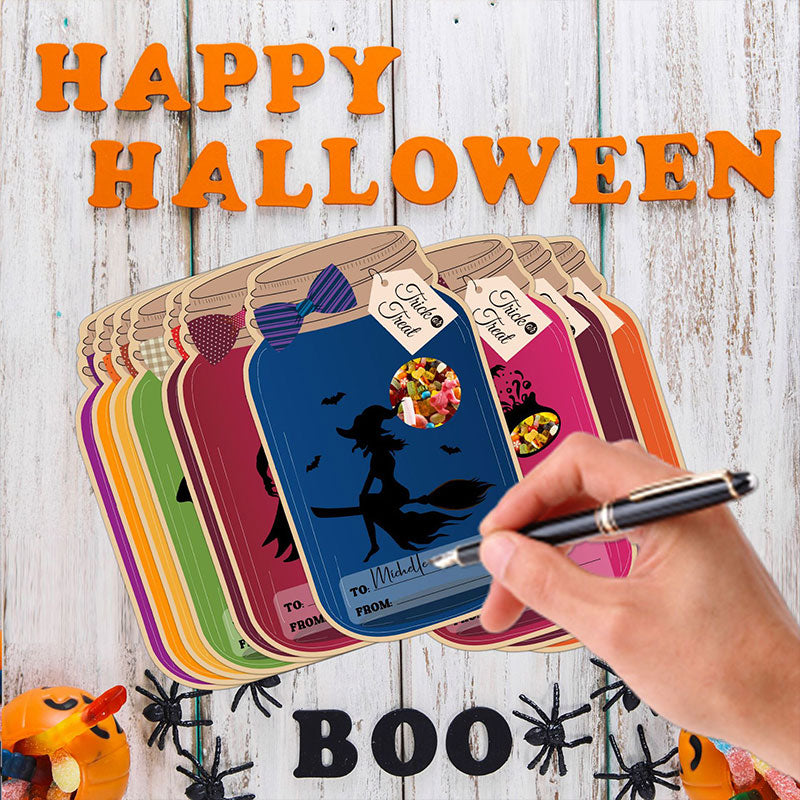 Halloween DIY håndverkskort for barn