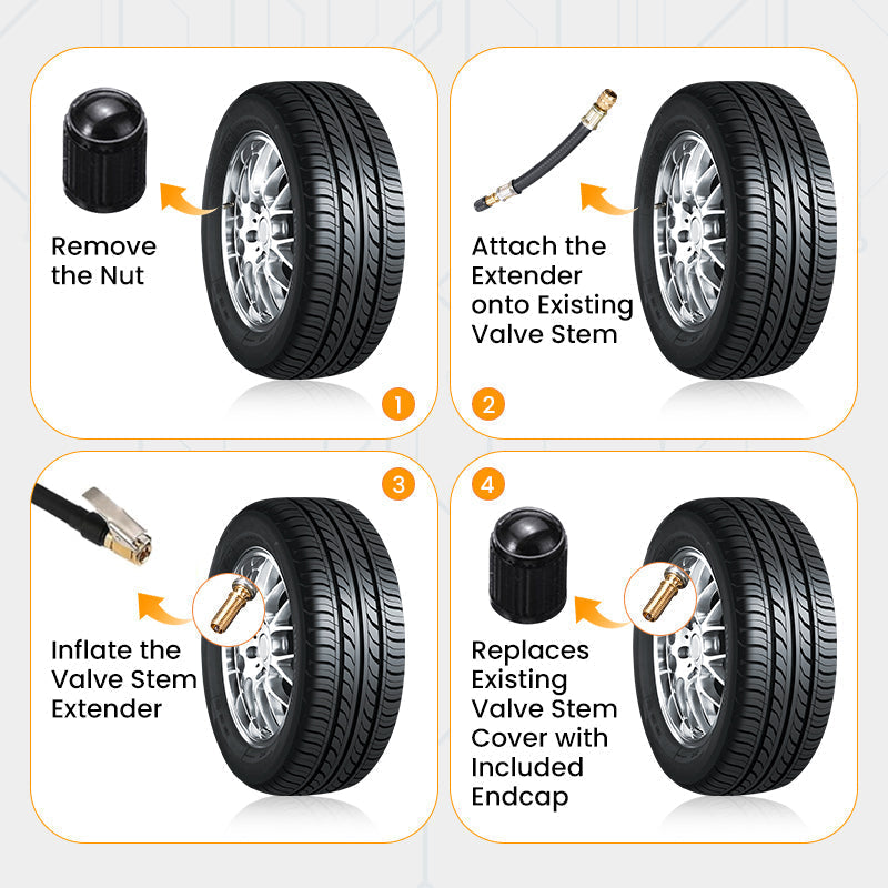 🔥Kjøp 1 få 1 gratis🔥Universell fleksibel dekkventilforlengelse