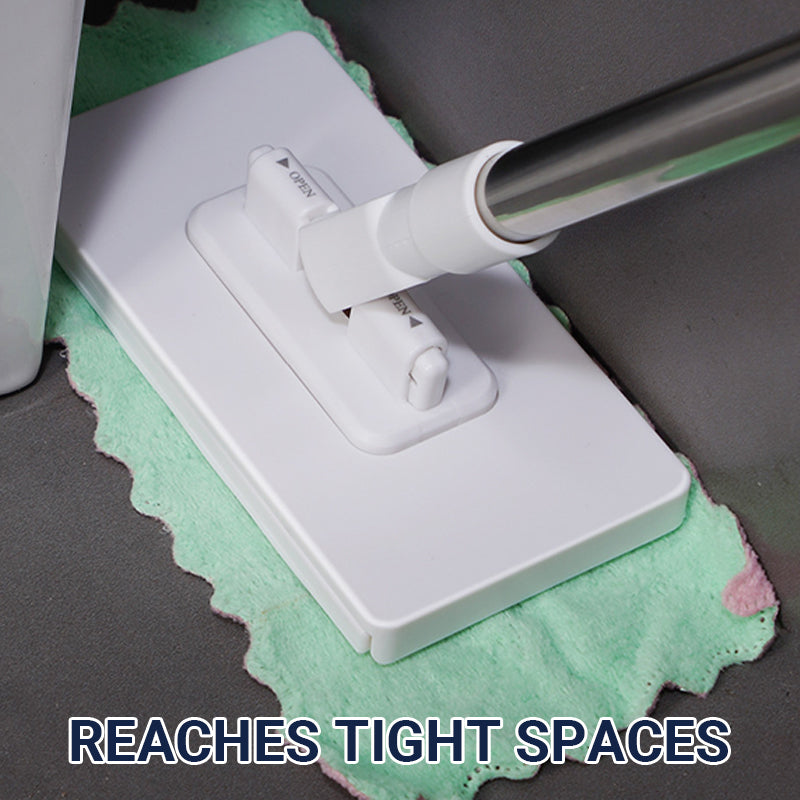 💥 Siste dag! 50 % rabatt 💥Engangsmopp med 10 gjenbrukbare kluter