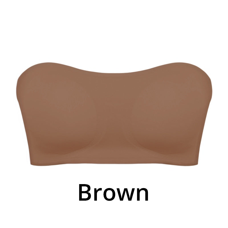 Trådløs stroppløs bh for kvinner med sidelukking