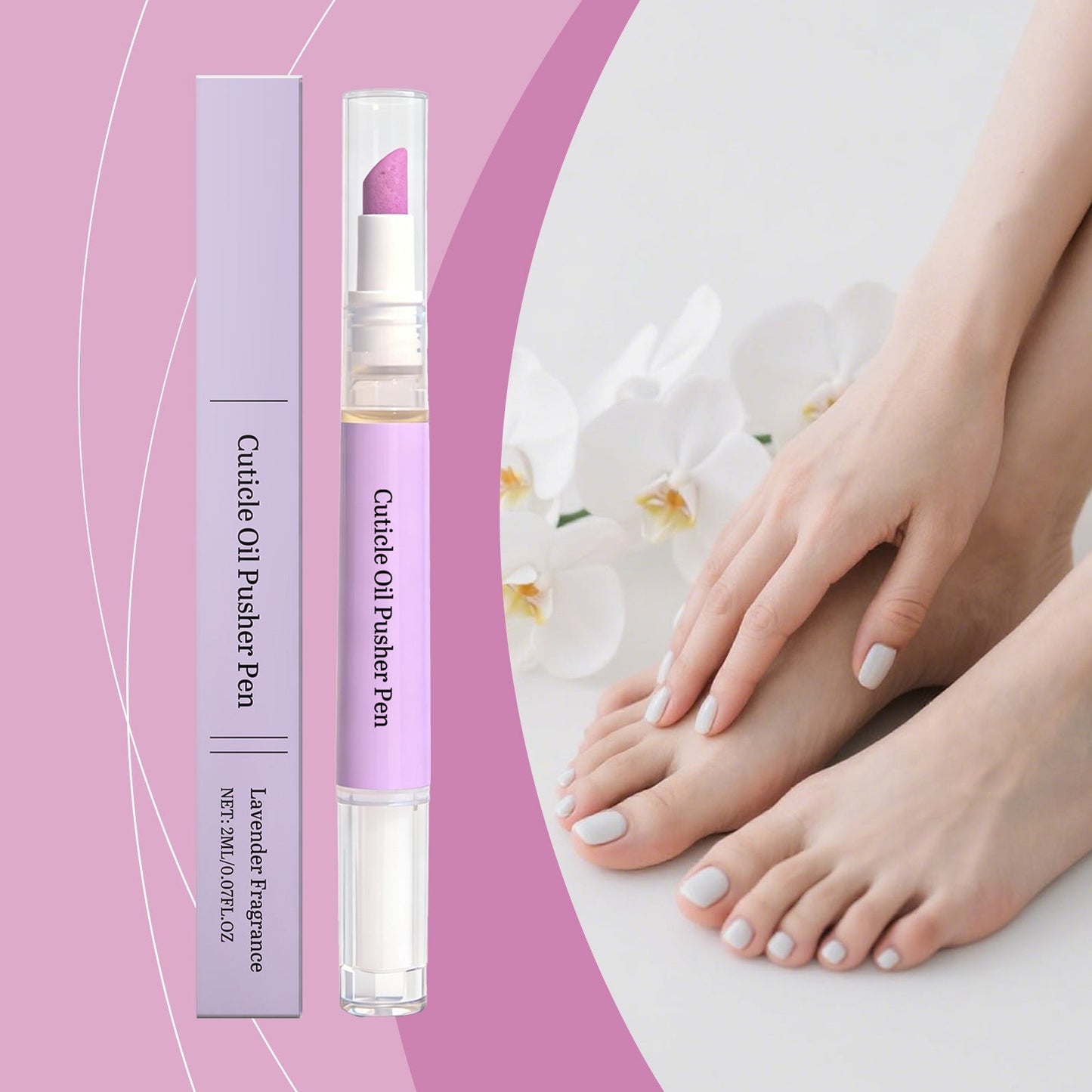💅✨ Neglebåndsolje i pennform – bærbar fuktighetsgivende ingrediens for tørre neglebånd og sprø negler med lavendelduft! ✨🖊️