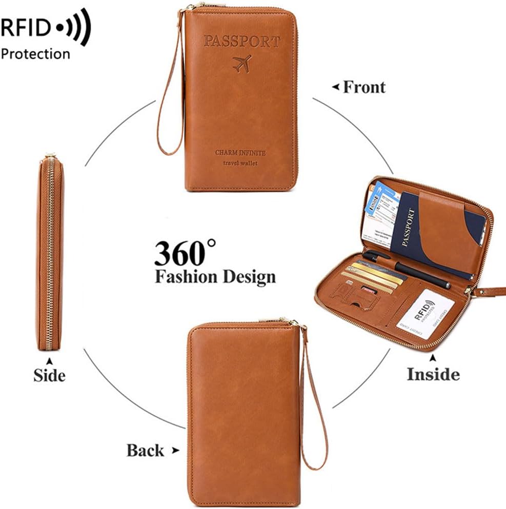 🏆RFID passholder for lommebok/passholder med glidelås