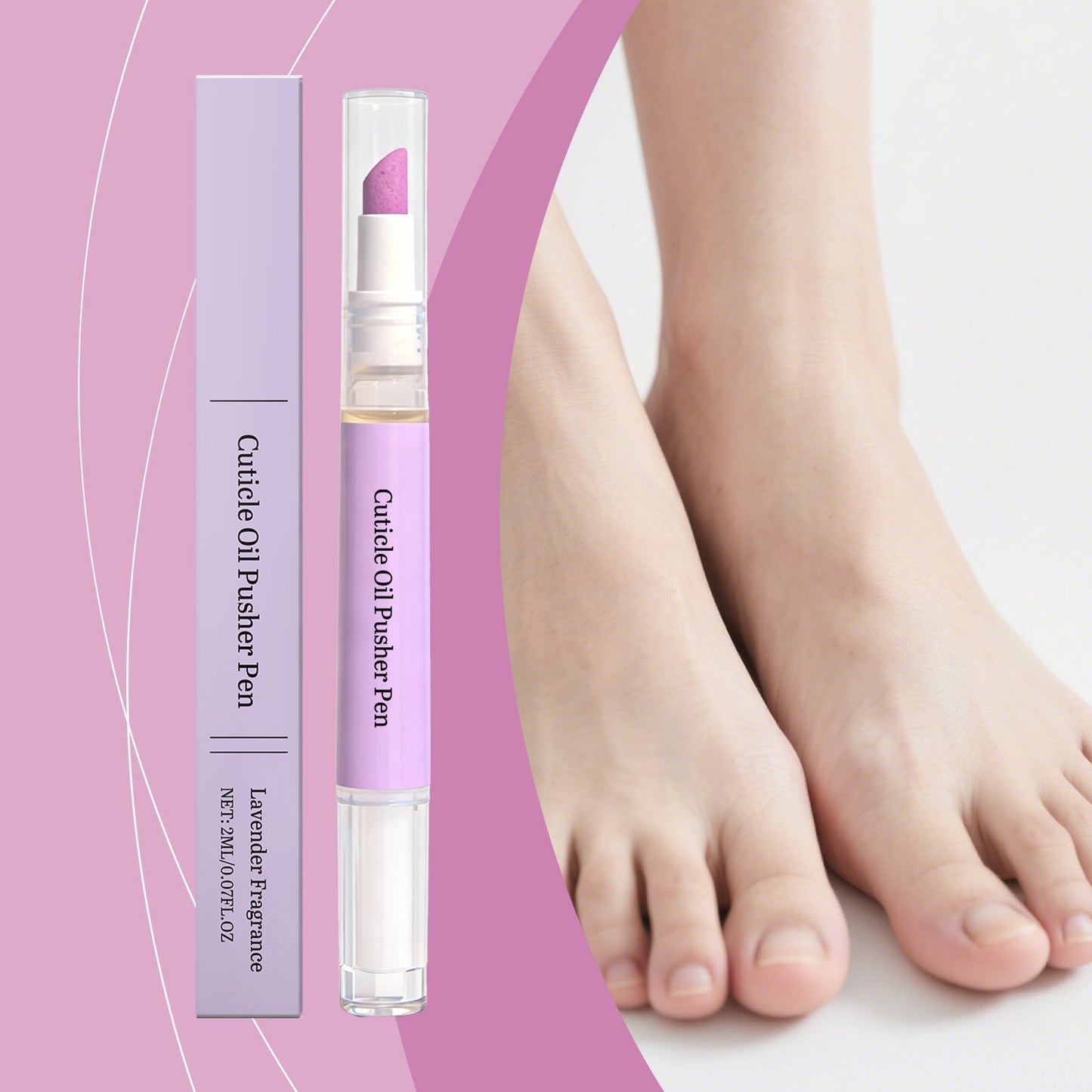 💅✨ Neglebåndsolje i pennform – bærbar fuktighetsgivende ingrediens for tørre neglebånd og sprø negler med lavendelduft! ✨🖊️
