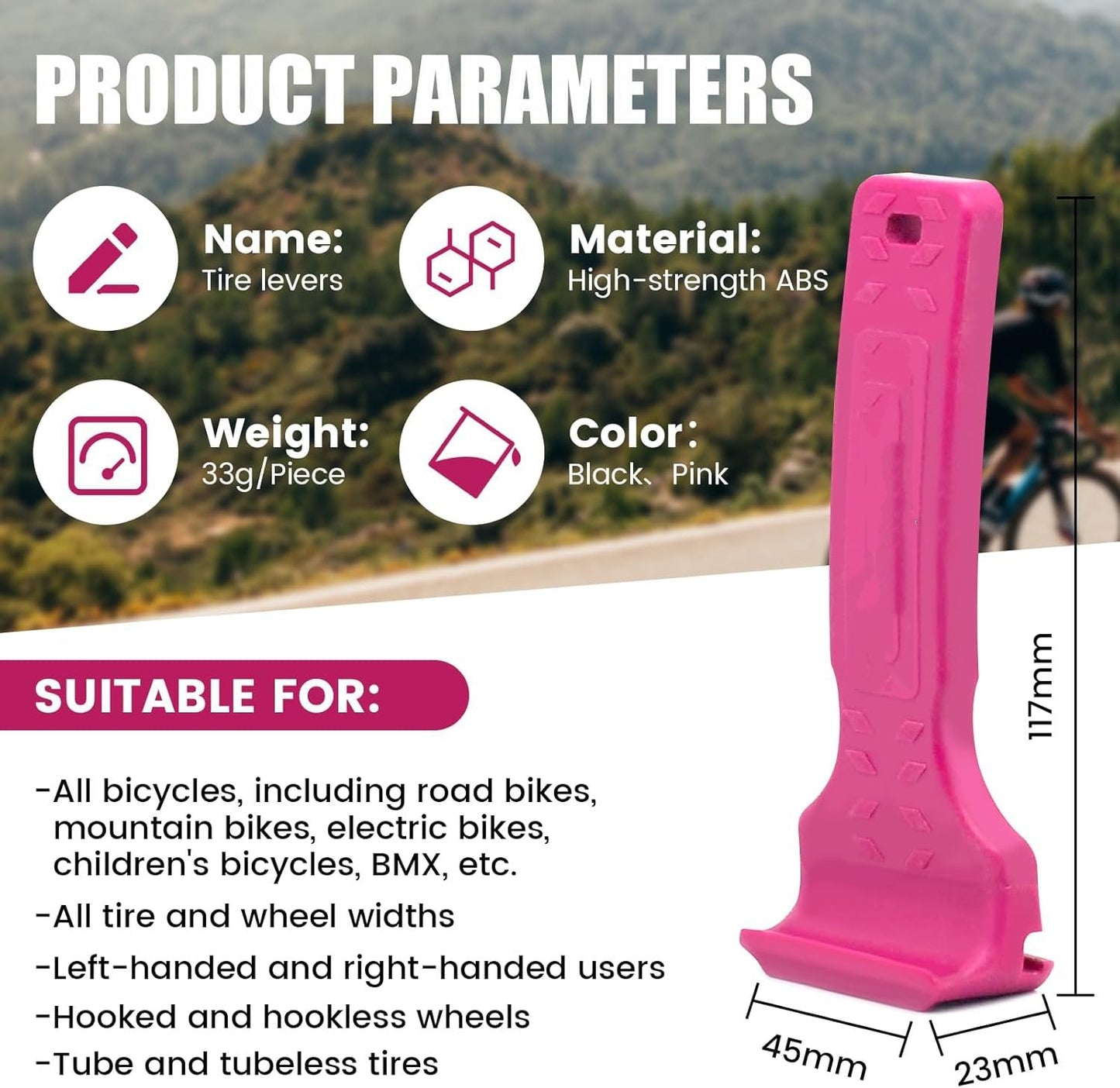 🚵2-i-1 sykkeldekkspak Brechstange👨‍🔧