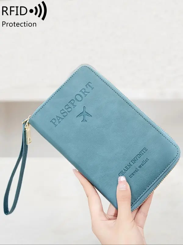 🏆RFID passholder for lommebok/passholder med glidelås