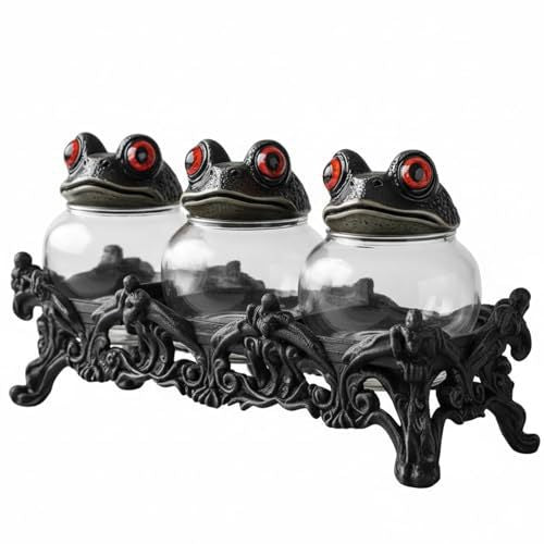 Håndlagde Witchy Frog apotekerkrukker til krydder 🐸🧙