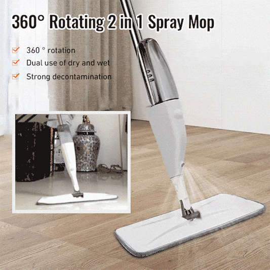 360° roterende 2 i 1 spraymopp