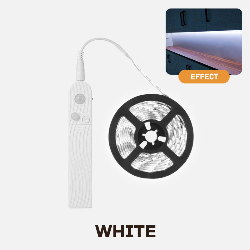 🔋✨ Bevegelsessensor LED Strip Light med batteriboks